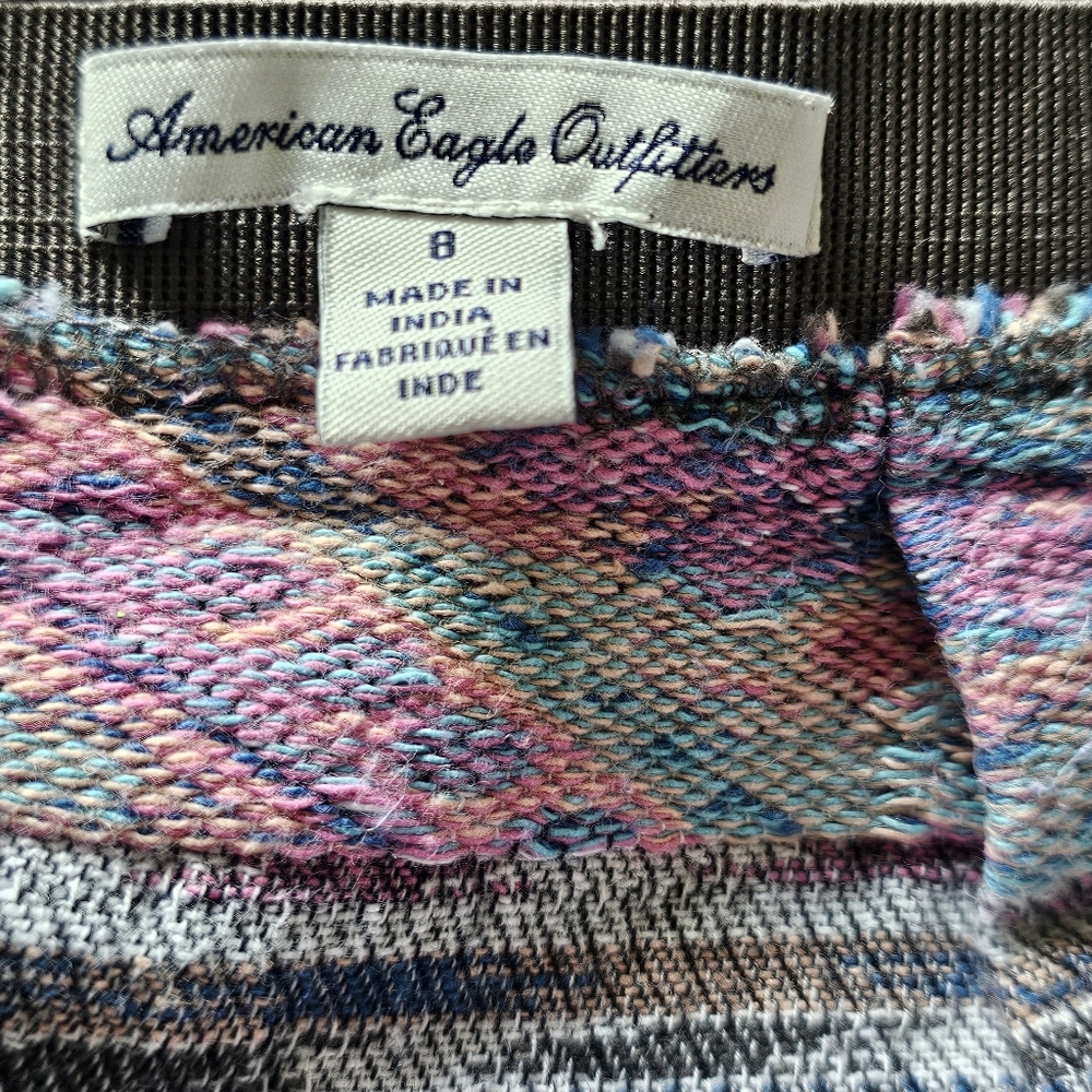 American Eagle Multicolored Aztec Mini Skirt Size… - image 6